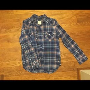 American Eagle flannel shirt.